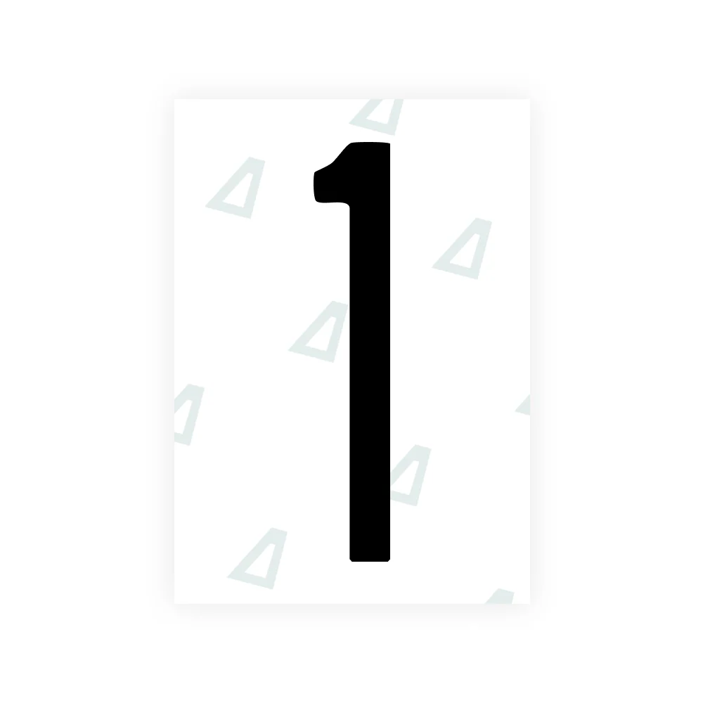 Alite Nanofilm for US (Hawaii) license plates - Symbol "1"