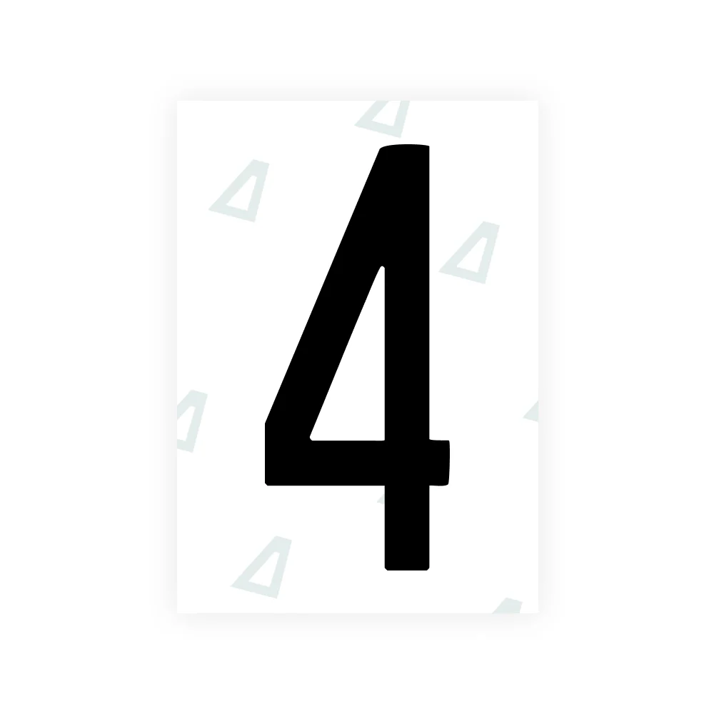 Alite Nanofilm for US (Hawaii) license plates - Symbol "4"