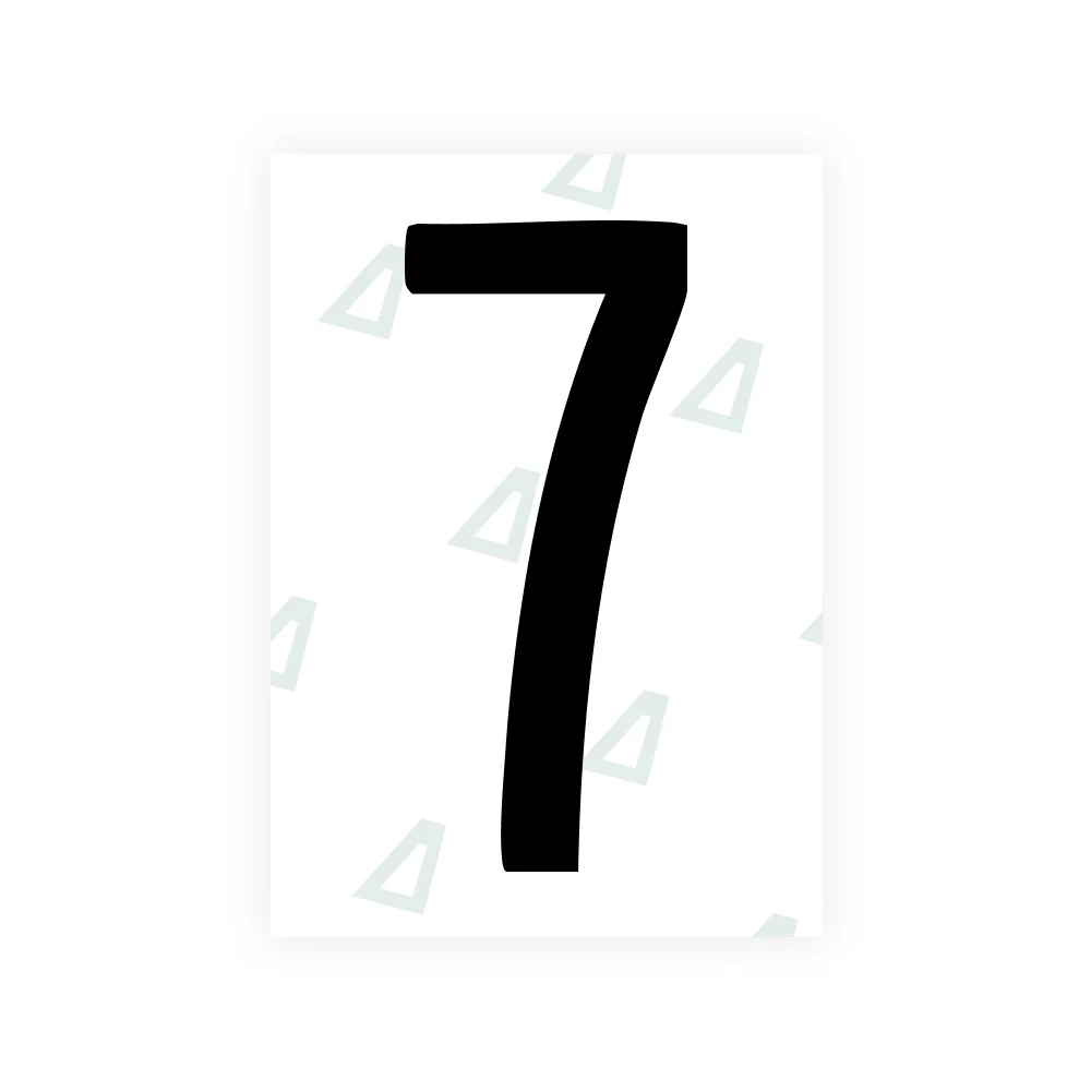 Alite Nanofilm for US (Hawaii) license plates - Symbol "7"