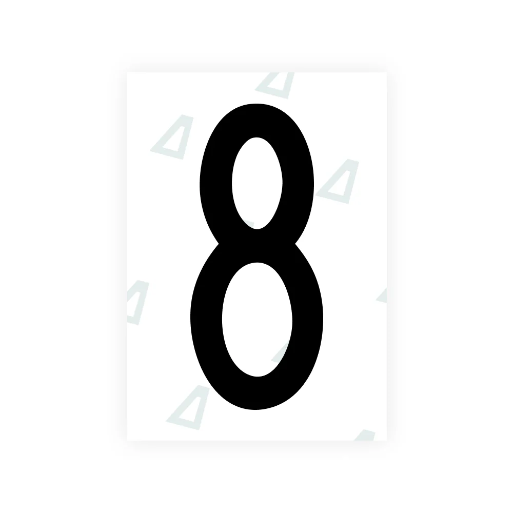 Alite Nanofilm for US (Hawaii) license plates - Symbol "8"