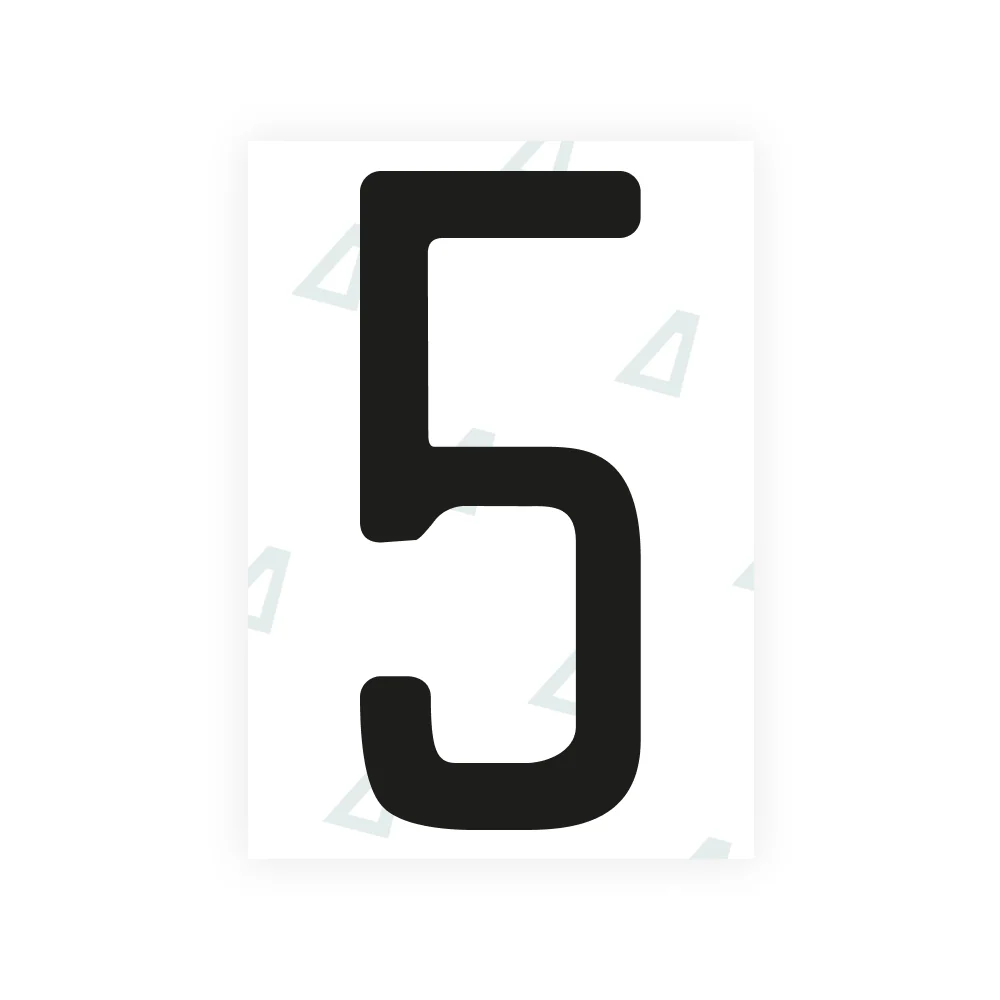 Alite Nanofilm for US (Kentucky - Embossed) license plates - Symbol "5"