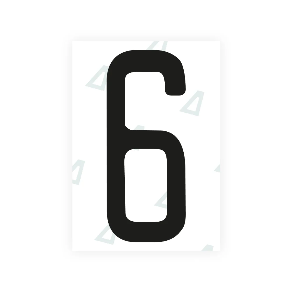 Alite Nanofilm for US (Kentucky - Embossed) license plates - Symbol "6"
