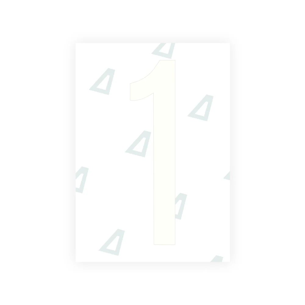 Alite Nanofilm for US (Kentucky - Flat) license plates - Symbol "1" - Image 2