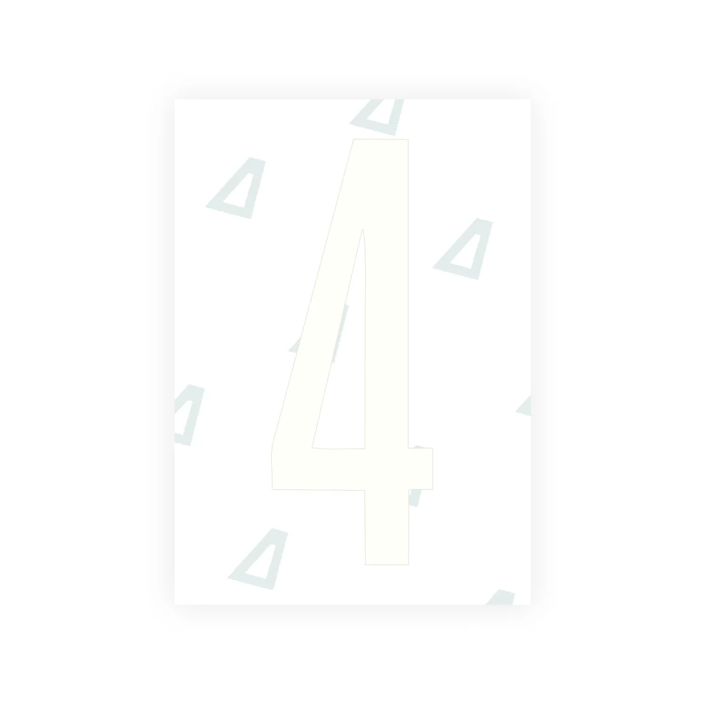 Alite Nanofilm for US (Kentucky - Flat) license plates - Symbol "4" - Image 2