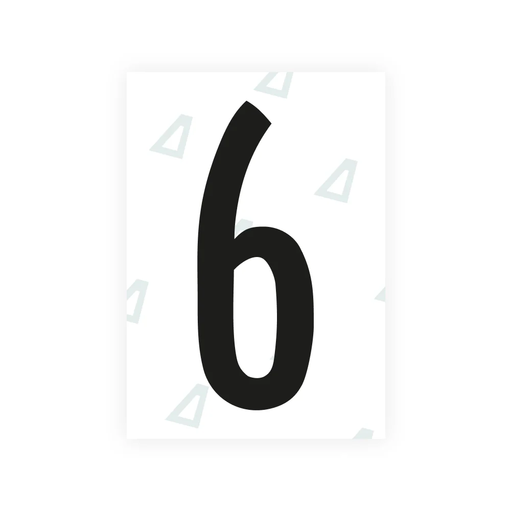 Alite Nanofilm for US (Kentucky - Flat) license plates - Symbol "6"