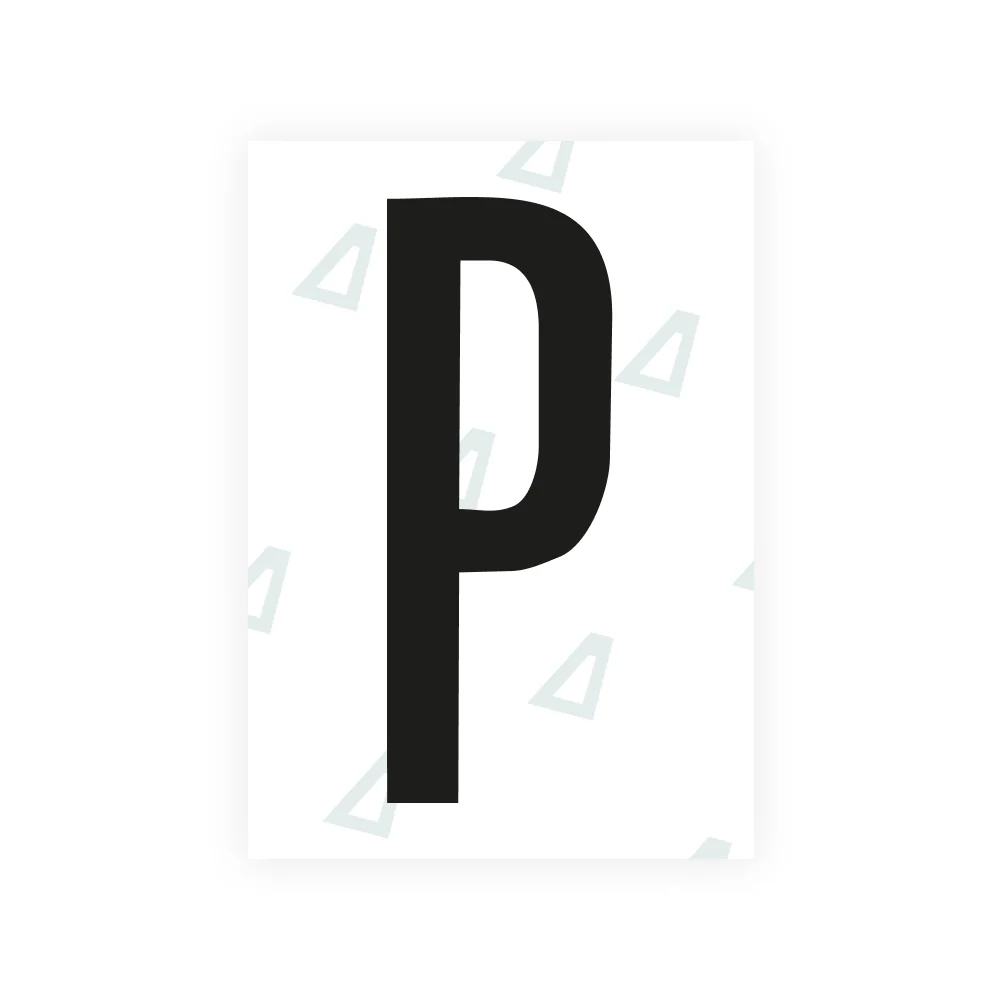 Alite Nanofilm for US (Kentucky - Flat) license plates - Symbol "P"