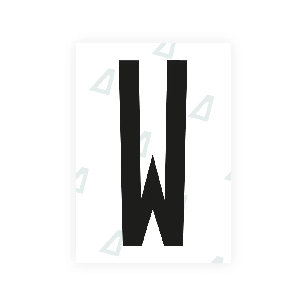 Alite Nanofilm for US (Kentucky - Flat) license plates - Symbol "W"