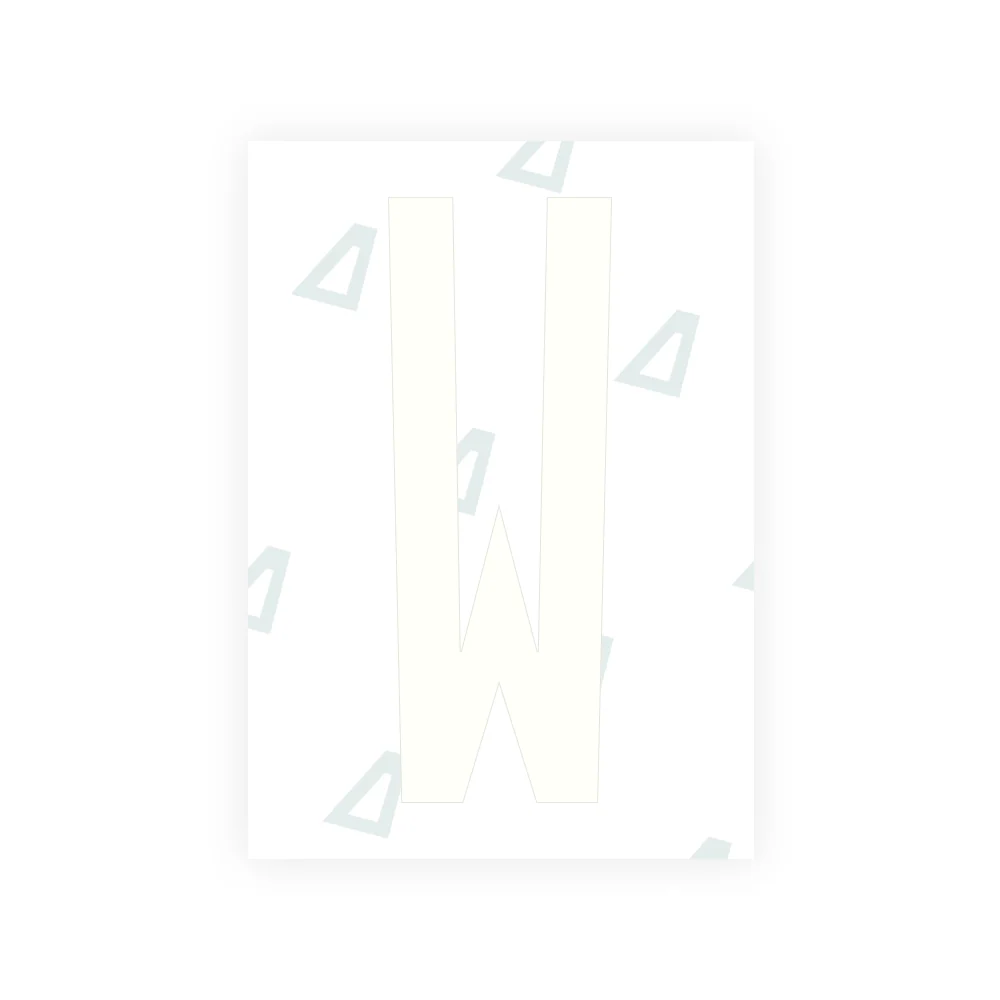 Alite Nanofilm for US (Kentucky - Flat) license plates - Symbol "W" - Image 2