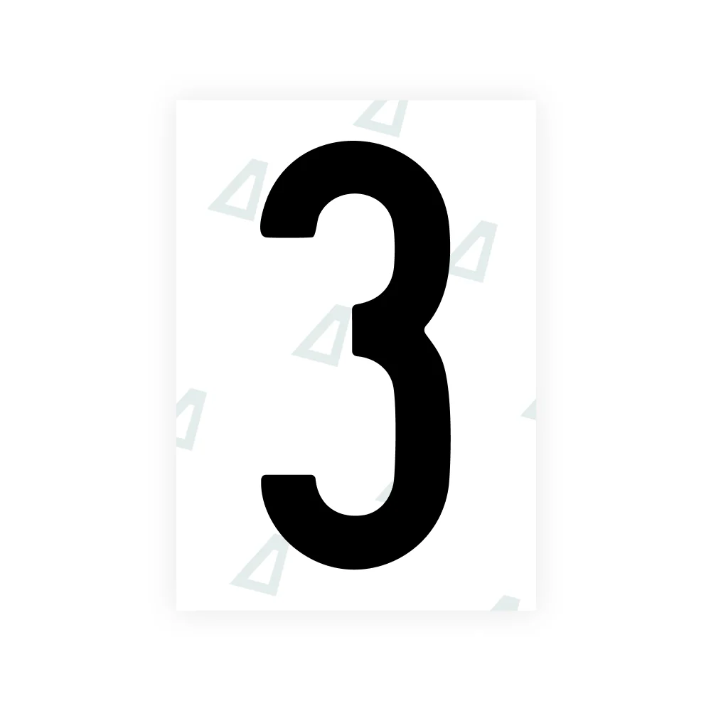 Alite Nanofilm for US (Louisiana) license plates - Symbol "3"