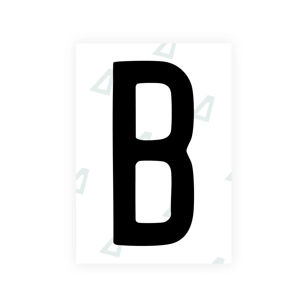 Alite Nanofilm for US (Louisiana) license plates - Symbol "B"