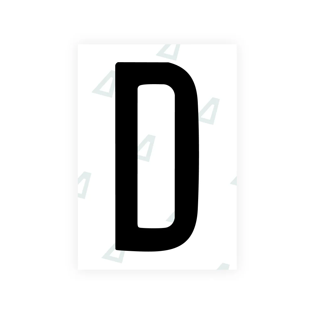 Alite Nanofilm for US (Louisiana) license plates - Symbol "D"