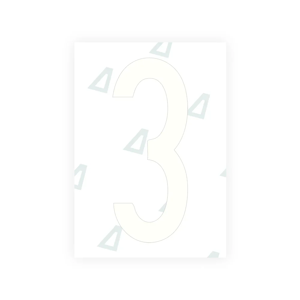 Alite Nanofilm for US (Montana) license plates - Symbol "3" - Image 2