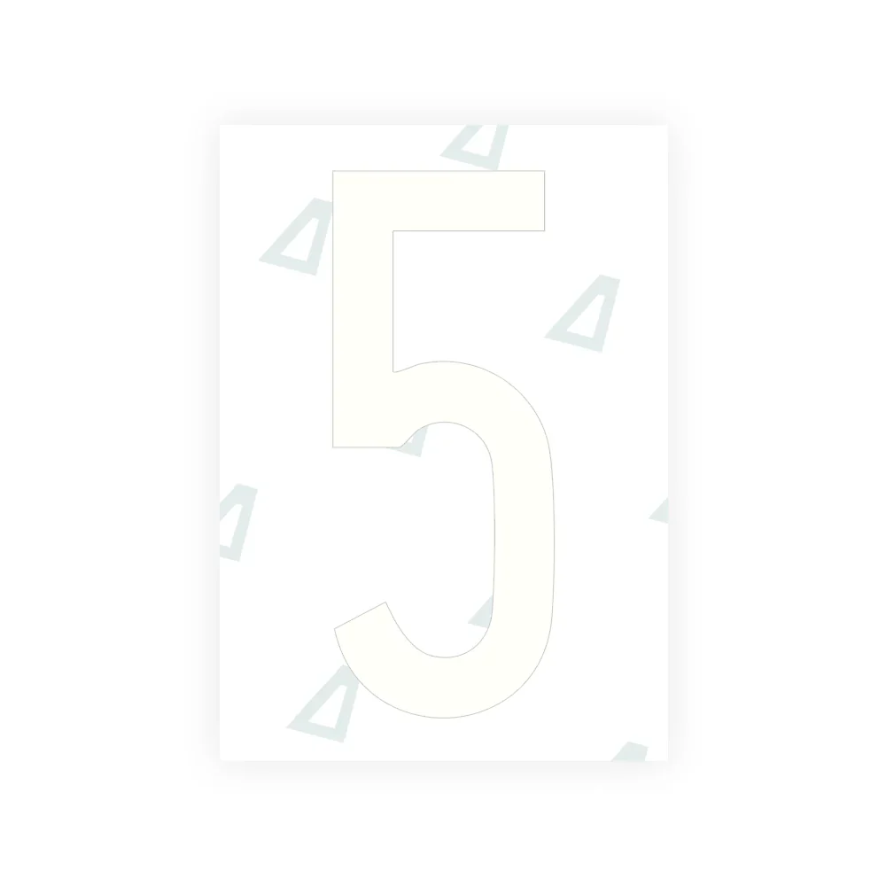 Alite Nanofilm for US (Montana) license plates - Symbol "5" - Image 2