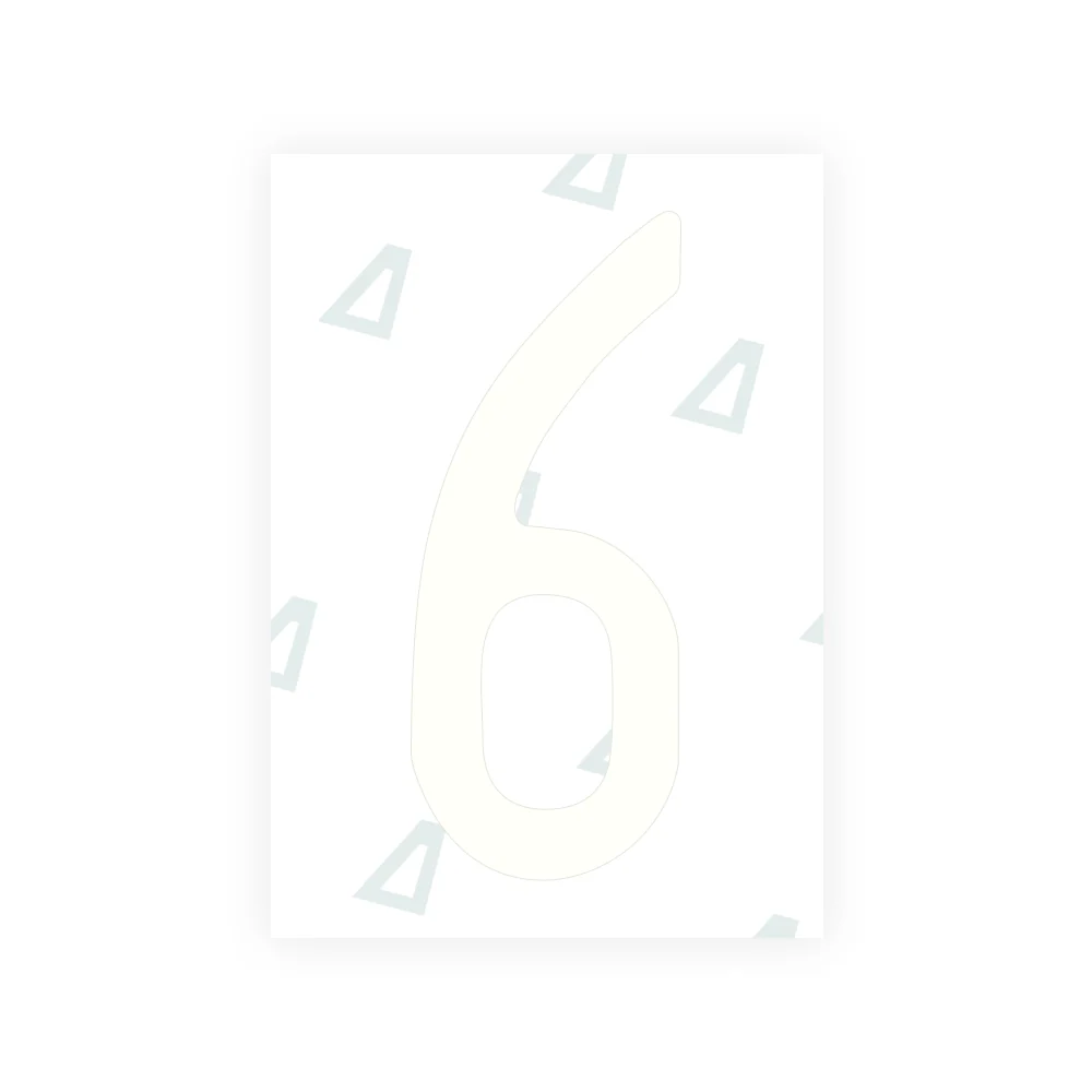 Alite Nanofilm for US (Nevada 2024 - Embossed) license plates - Symbol "6" - Image 2