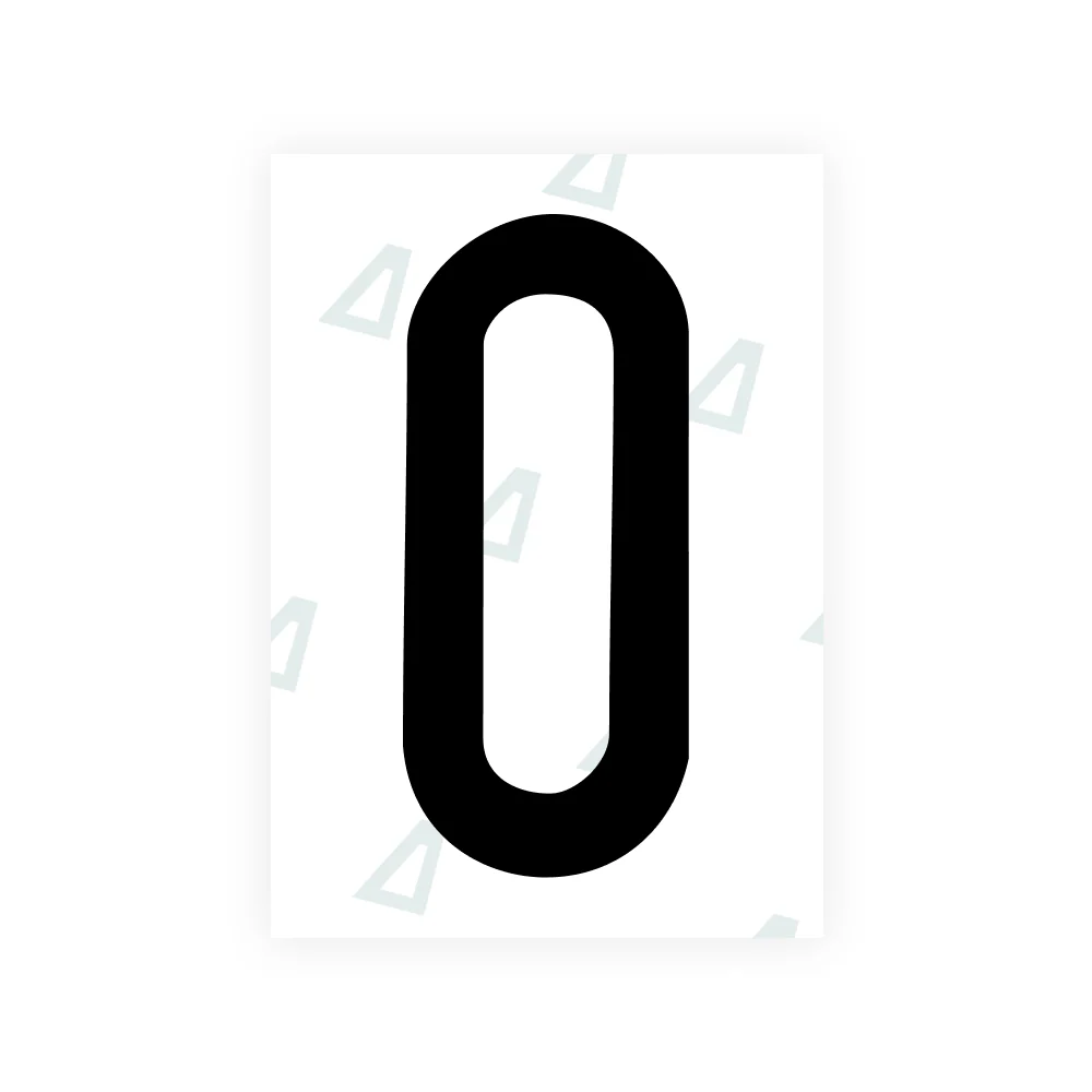 Alite Nanofilm for US (Maine) license plates - Symbol "0"