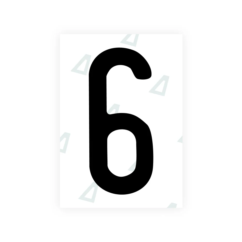 Alite Nanofilm for US (Maine) license plates - Symbol "6"