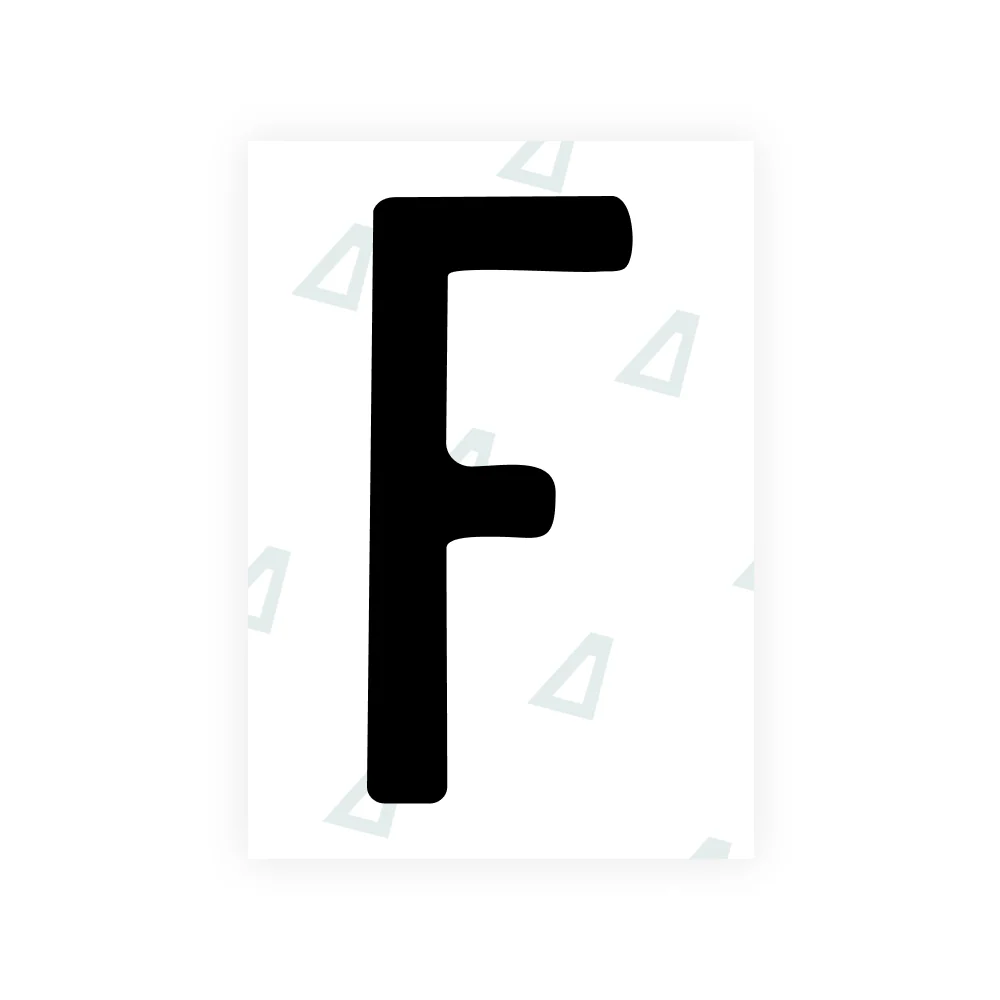 Alite Nanofilm for US (New Hampshire) license plates - Symbol "F"