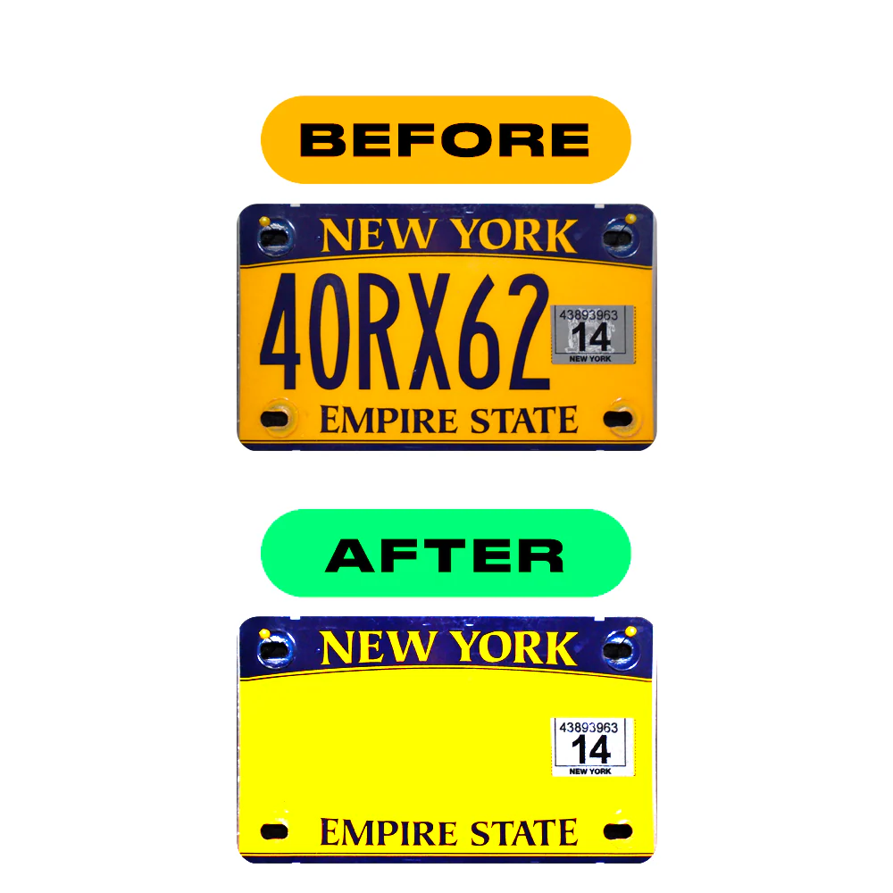 Alite Nanofilm for US (New York 2010) Moto license plates - Symbol "J" - Image 3