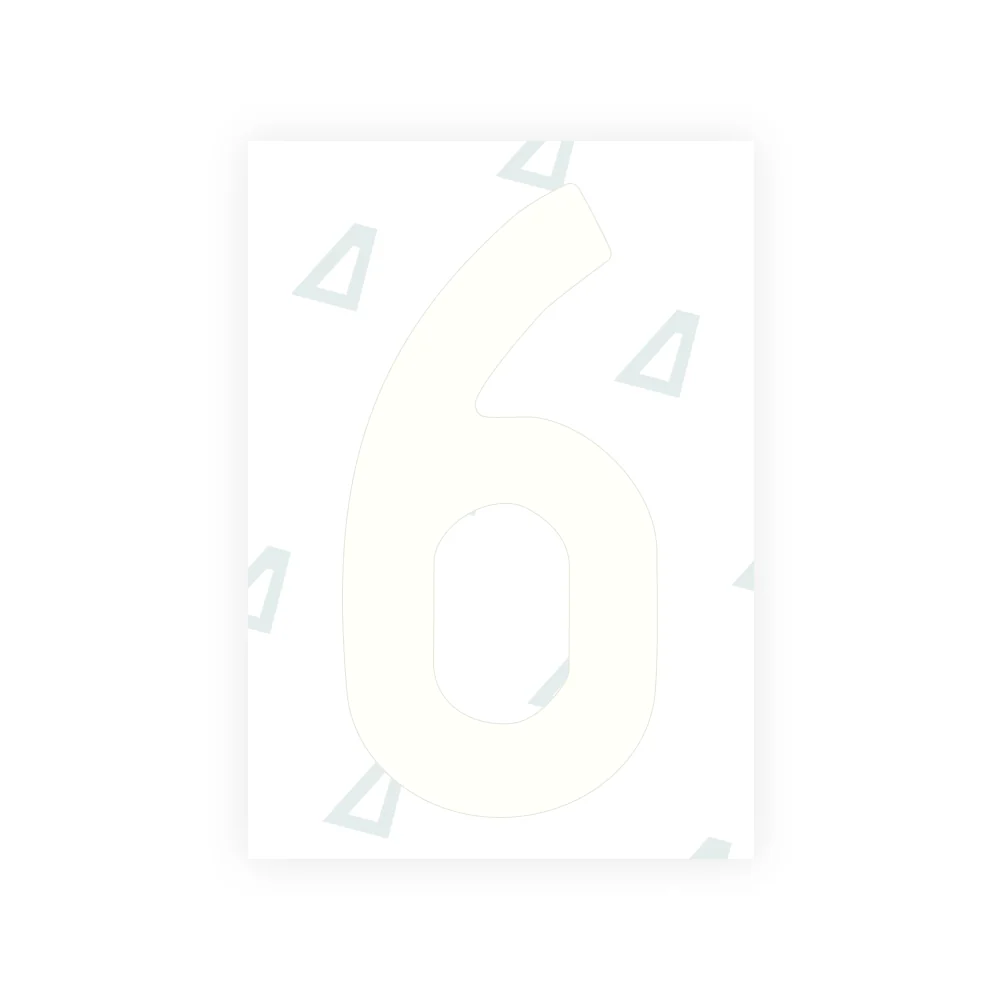 Alite Nanofilm for US (North Dakota) license plates - Symbol "6" - Image 2