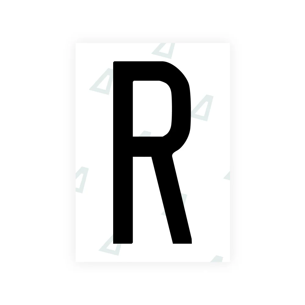 Alite Nanofilm for US (Oregon) license plates - Symbol "R"