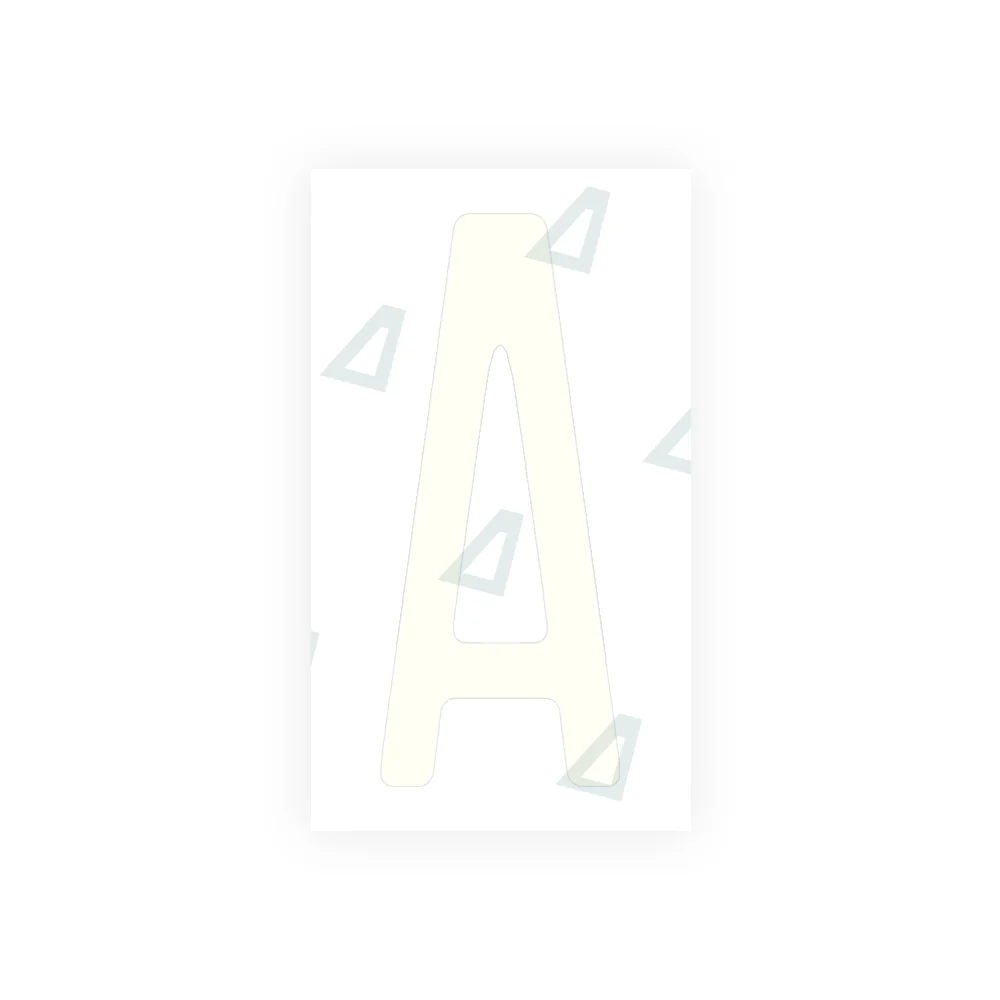 Alite Nanofilm for US (Pennsylvania 2004) license plates - Symbol "A" - Image 2