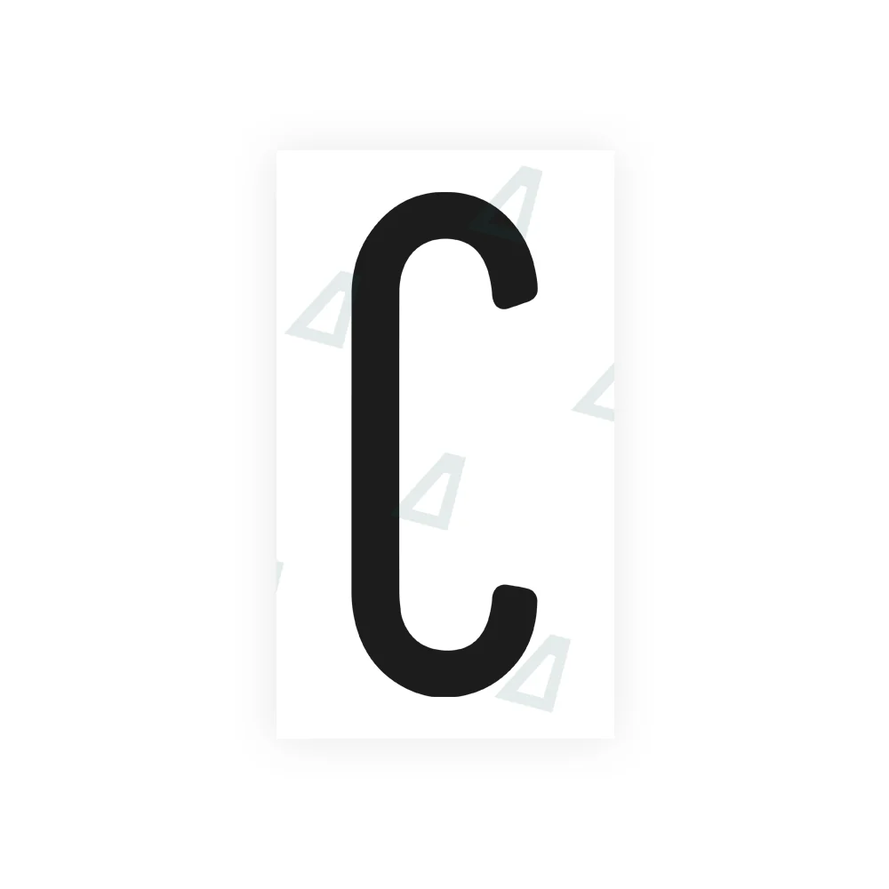 Alite Nanofilm for US (Pennsylvania 2004) license plates - Symbol "C"
