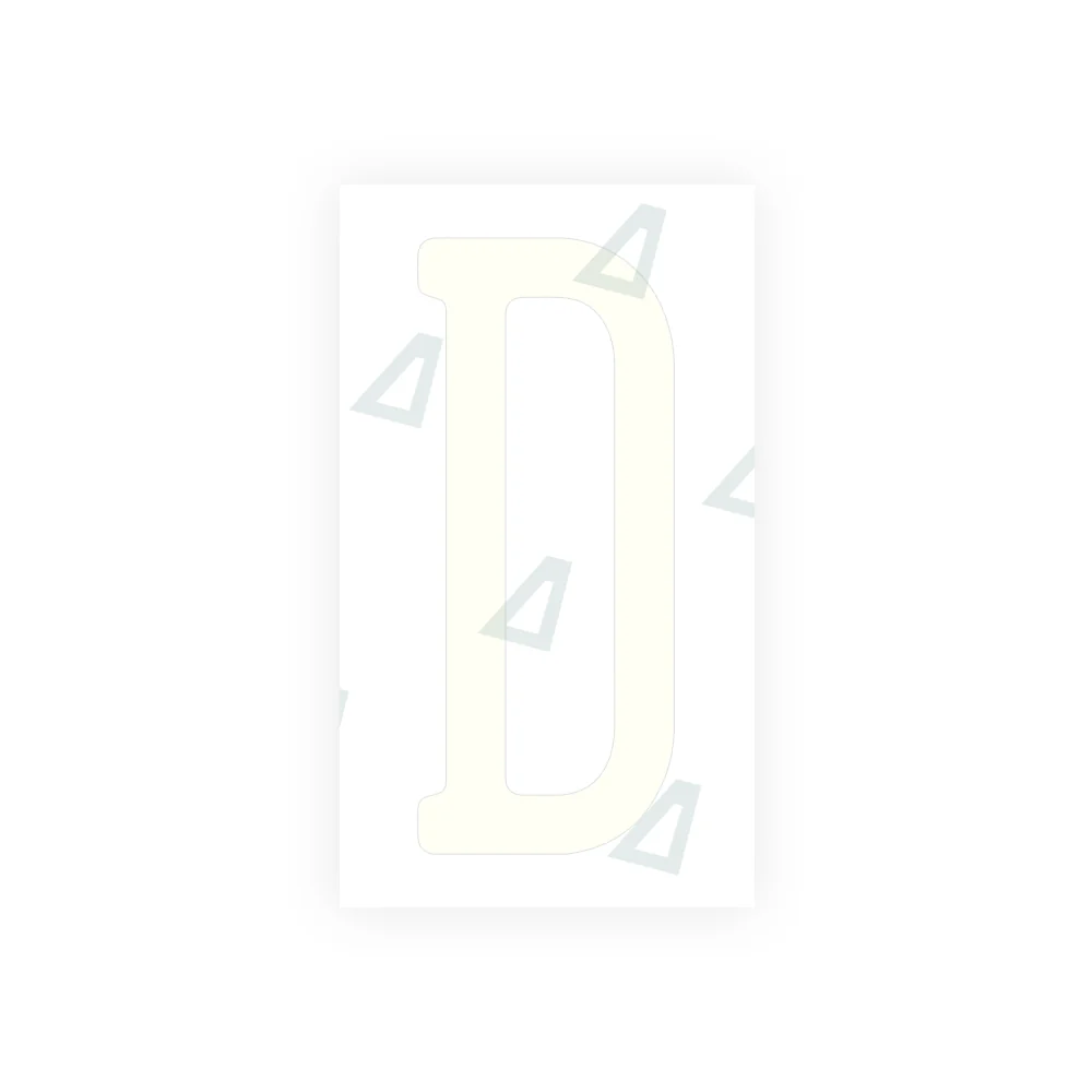 Alite Nanofilm for US (Pennsylvania 2004) license plates - Symbol "D" - Image 2