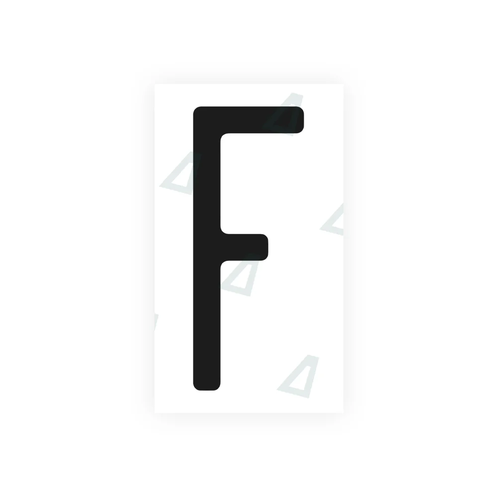 Alite Nanofilm for US (Pennsylvania 2025) license plates - Symbol "F"