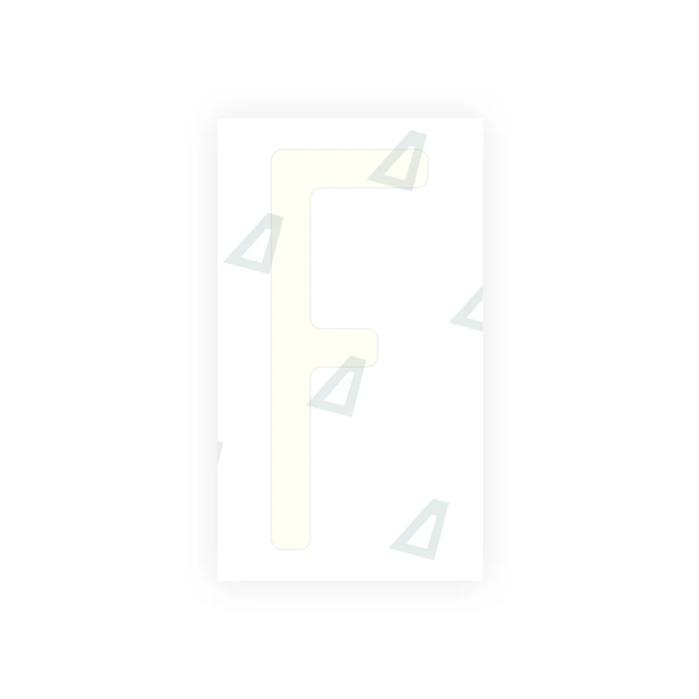 Alite Nanofilm for US (Pennsylvania 2025) license plates - Symbol "F" - Image 2