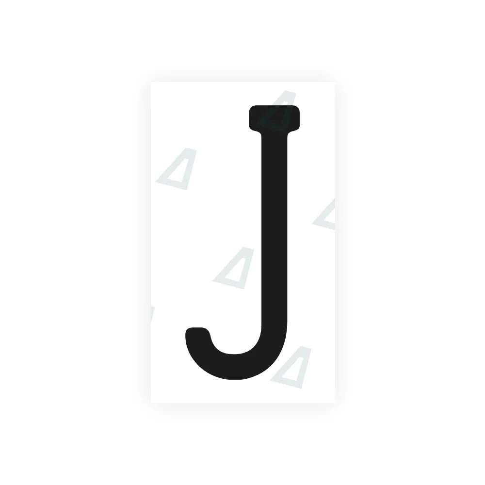 Alite Nanofilm for US (Pennsylvania 2025) license plates - Symbol "J"