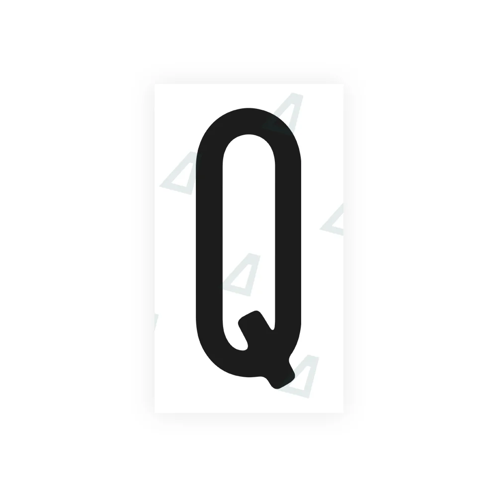 Alite Nanofilm for US (Pennsylvania 2004) license plates - Symbol "Q"