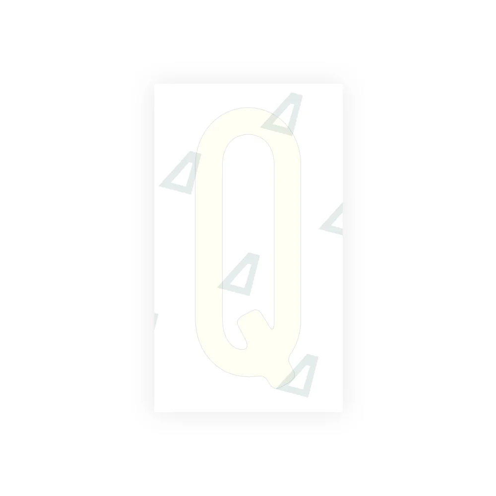 Alite Nanofilm for US (Pennsylvania 2004) license plates - Symbol "Q" - Image 2