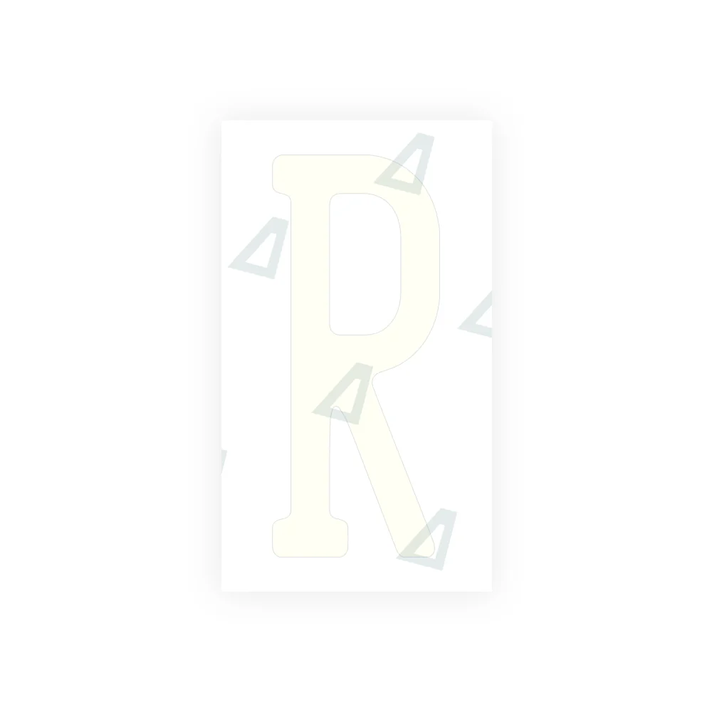 Alite Nanofilm for US (Pennsylvania 2004) license plates - Symbol "R" - Image 2