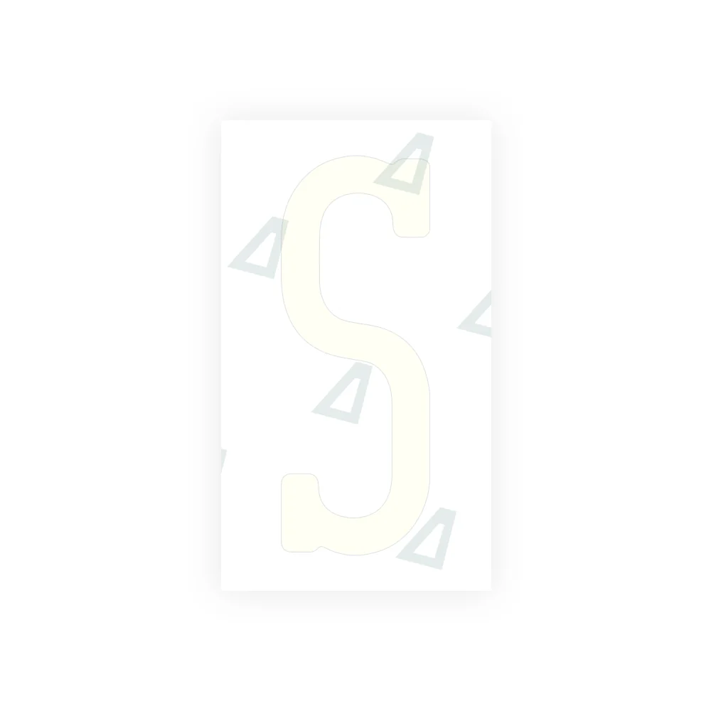 Alite Nanofilm for US (Pennsylvania 2004) license plates - Symbol "S" - Image 2