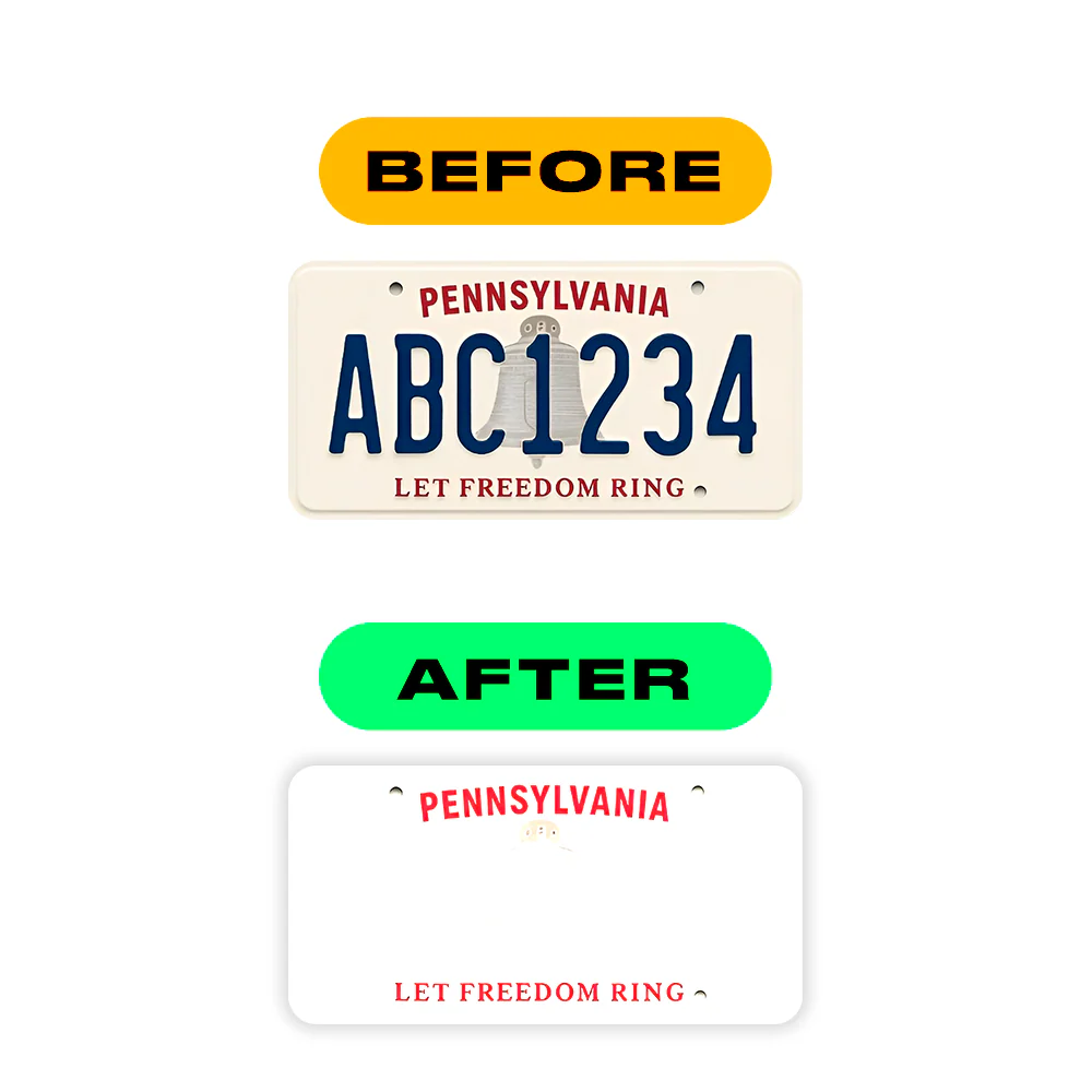 Alite Nanofilm for US (Pennsylvania 2025) license plates - Symbol "Y" - Image 3