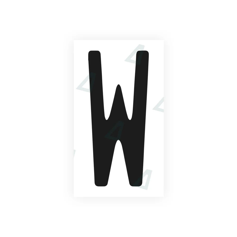 Alite Nanofilm for US (Pennsylvania 2025) license plates - Symbol "W"