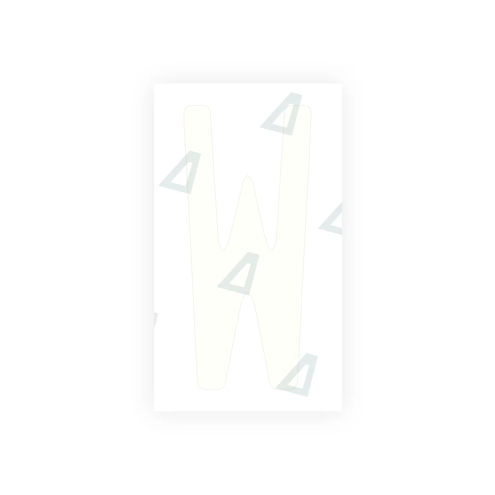 Alite Nanofilm for US (Pennsylvania 2025) license plates - Symbol "W" - Image 2