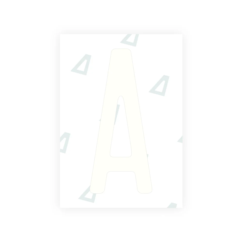 Alite Nanofilm for US (Rhode Island - Embossed) license plates - Symbol "A" - Image 2