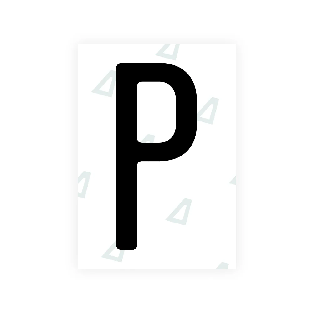 Alite Nanofilm for US (Rhode Island - Embossed) license plates - Symbol "P"