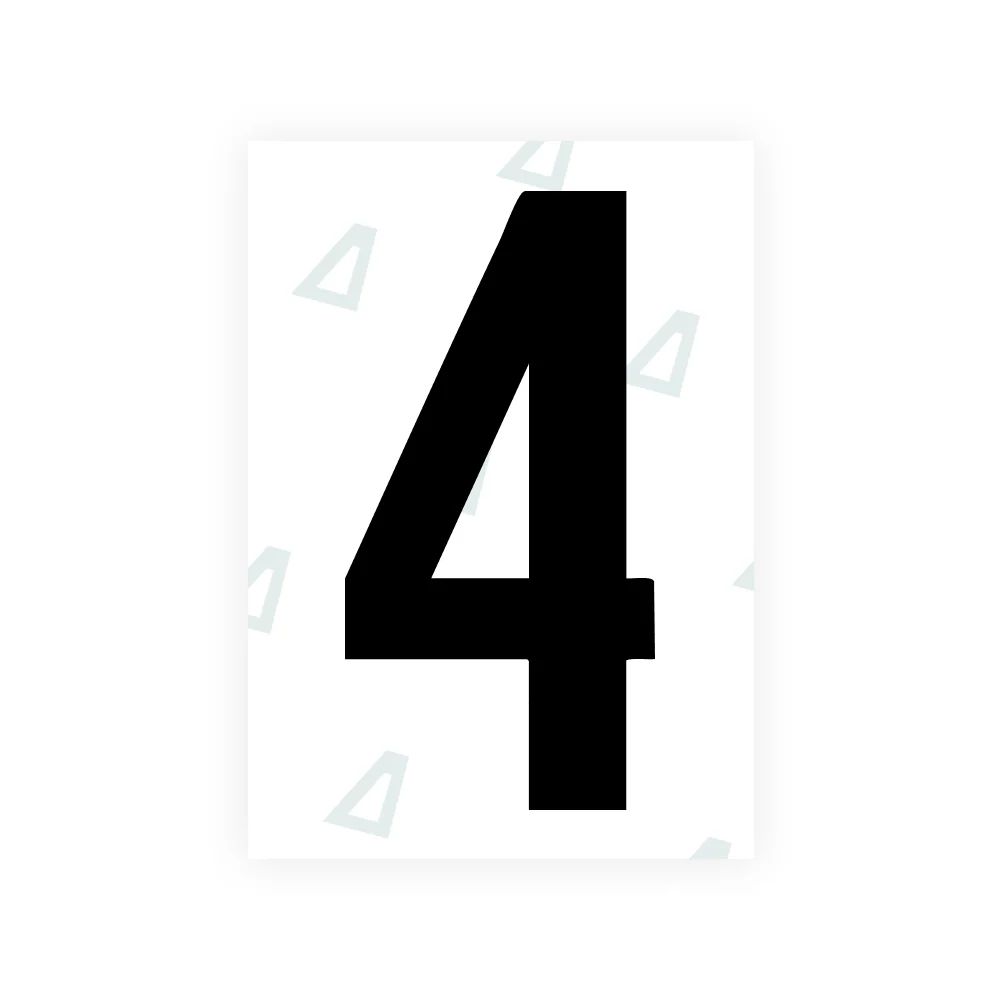 Alite Nanofilm for US (South Dakota) license plates - Symbol "4"