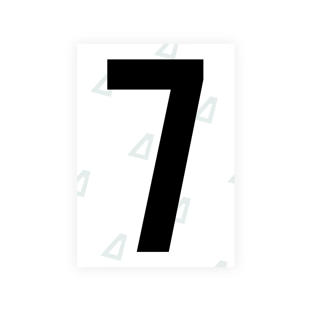 Alite Nanofilm for US (South Dakota) license plates - Symbol "7"