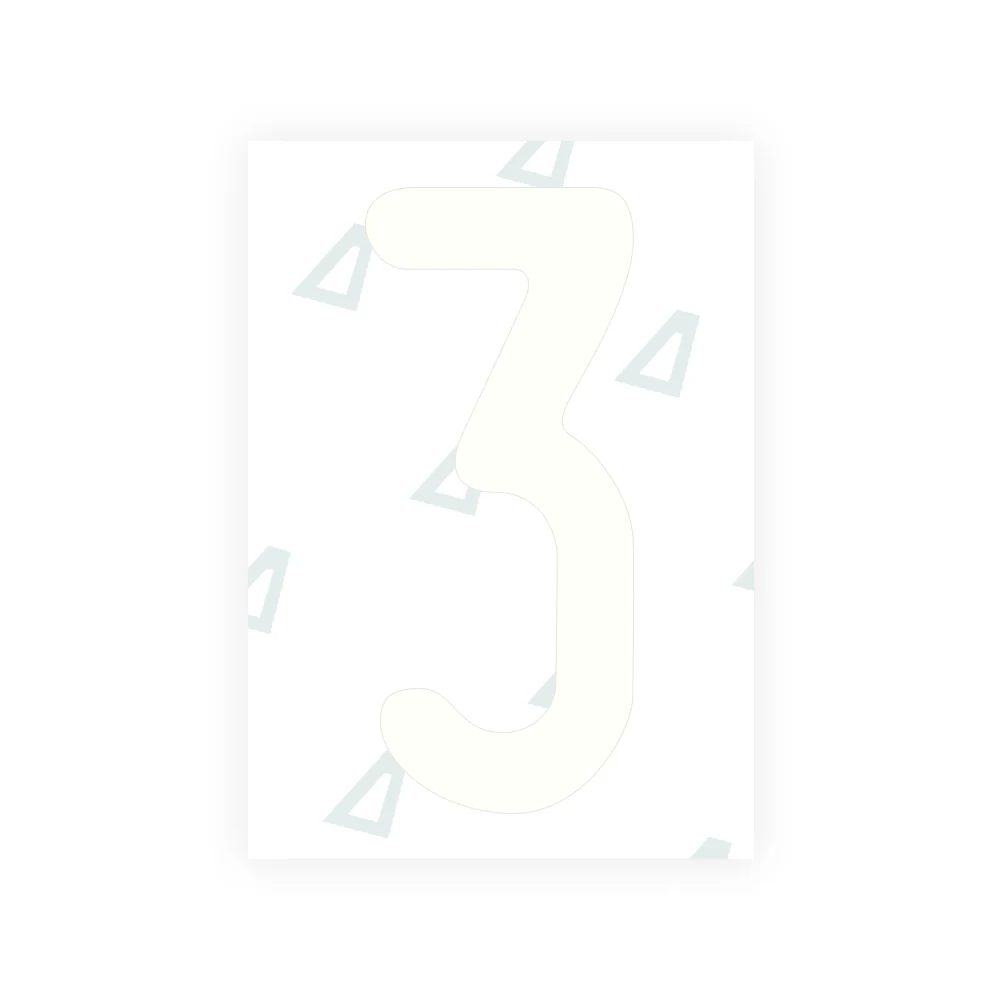 Alite Nanofilm for US (Utah 1994 - Round) license plates - Symbol "3" - Image 2
