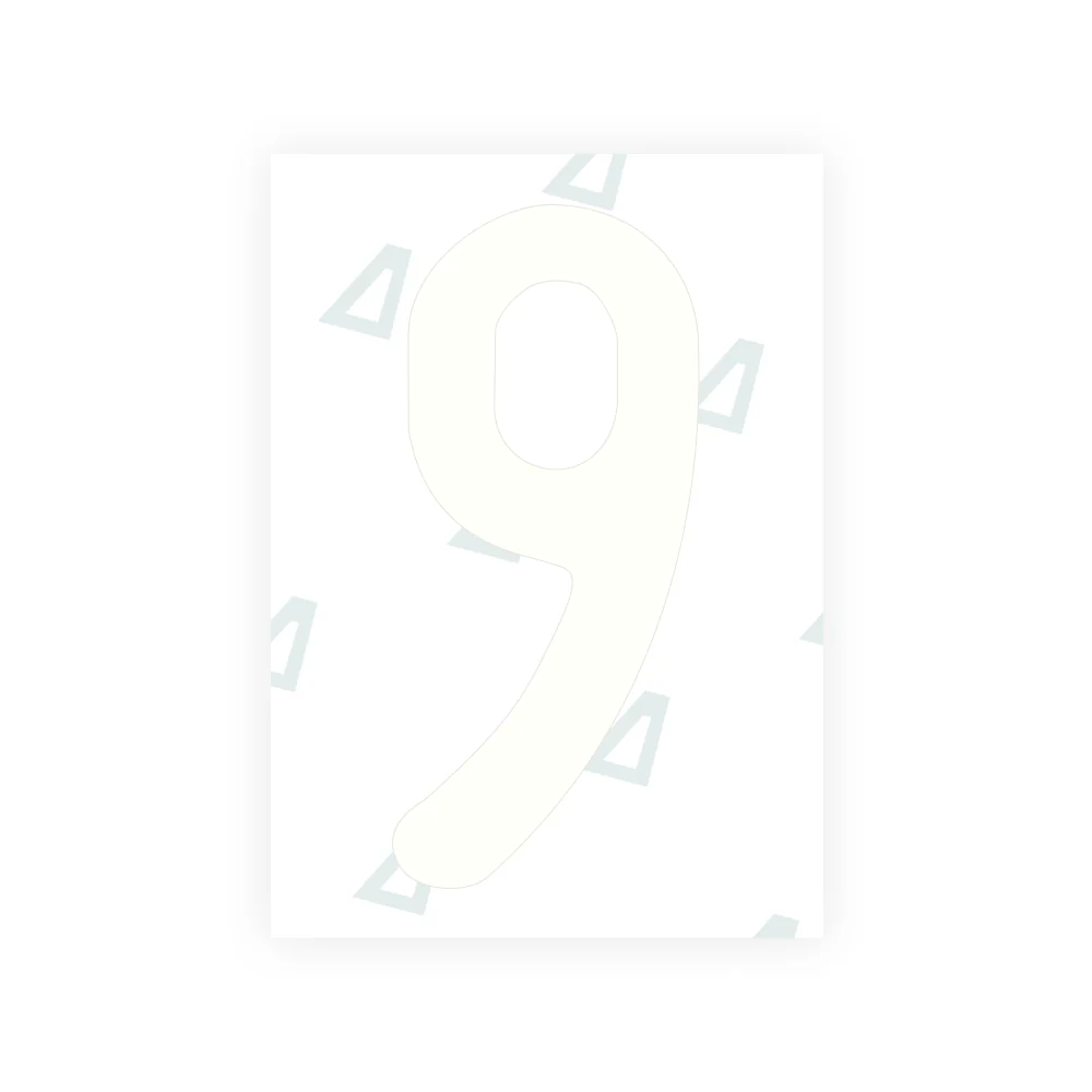 Alite Nanofilm for US (Utah 1994 - Round) license plates - Symbol "9" - Image 2
