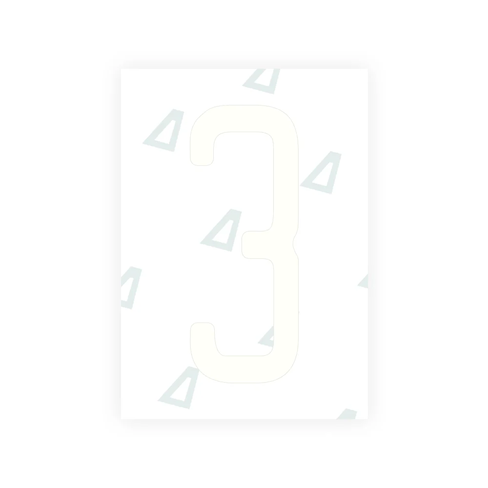 Alite Nanofilm for US (Utah 2023 - Square) license plates - Symbol "3" - Image 2