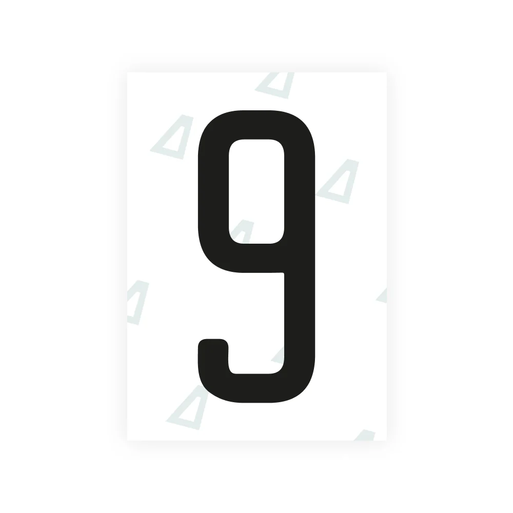 Alite Nanofilm for US (Utah 2023 - Square) license plates - Symbol "9"