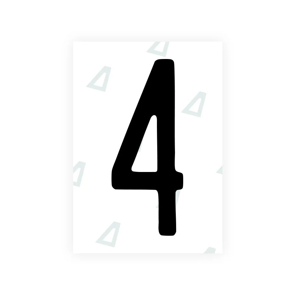 Alite Nanofilm for US (Washington State 2010) license plates - Symbol "4"