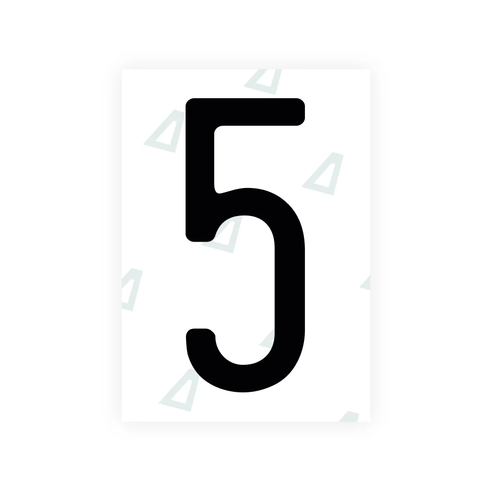 Alite Nanofilm for US (Washington State 2010) license plates - Symbol "5"