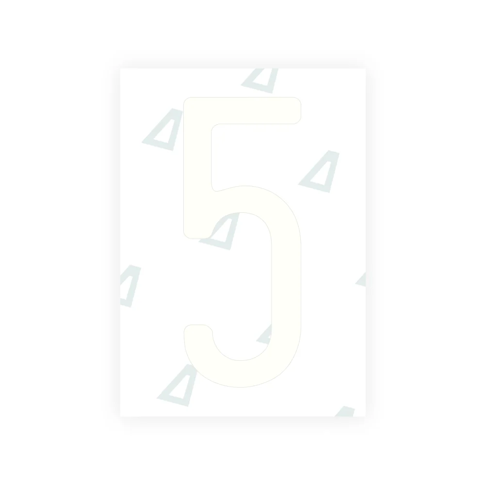 Alite Nanofilm for US (Washington State 2010) license plates - Symbol "5" - Image 2