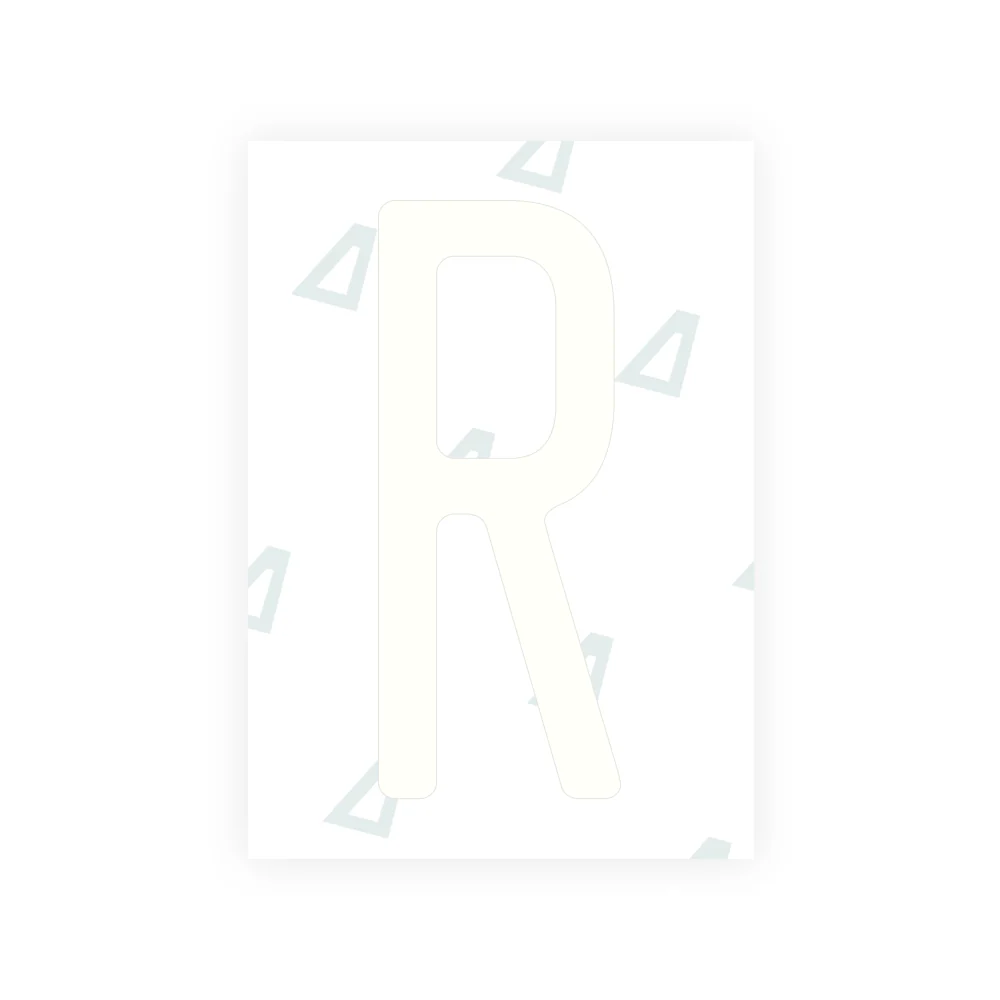 Alite Nanofilm for US (Washington State 2010) license plates - Symbol "R" - Image 2
