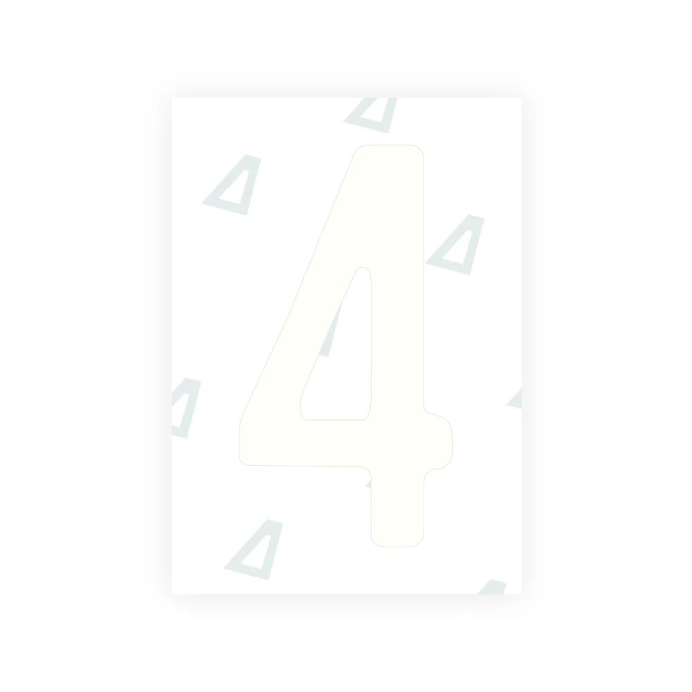 Alite Nanofilm for US (West Virginia 1982) license plates - Symbol "4" - Image 2